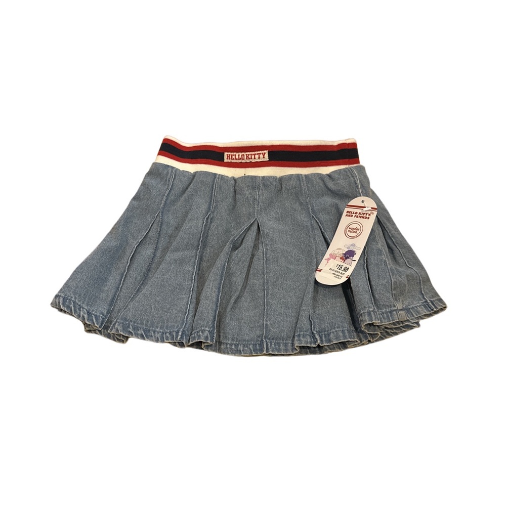 Hello Kitty Blue Skirt with Red and White Band